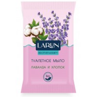 LARUN Мыло твердое туалетное Лаванда и Хлопок 75г